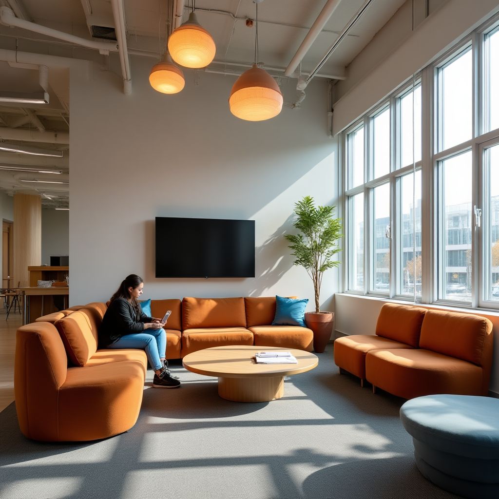 Zona de relaxare pentru studenți