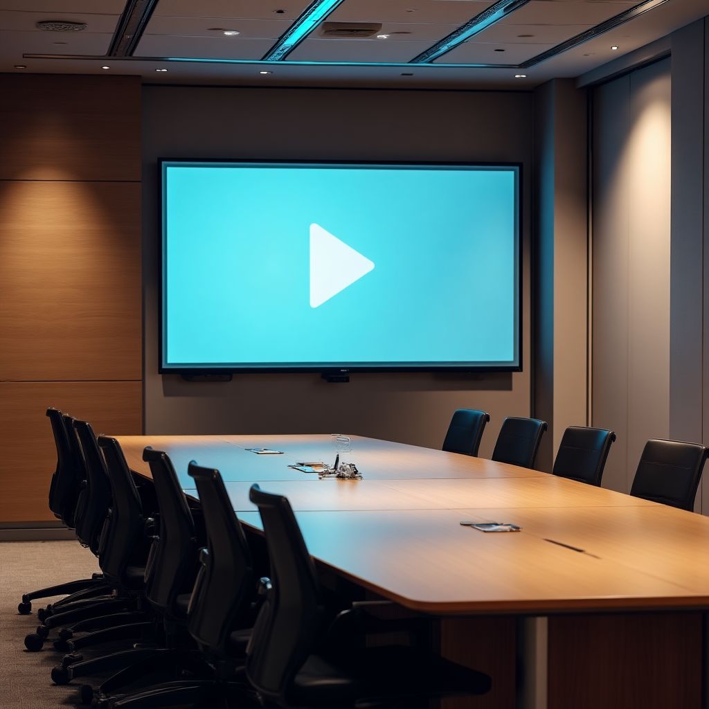 Sala de conferințe pentru webinarii